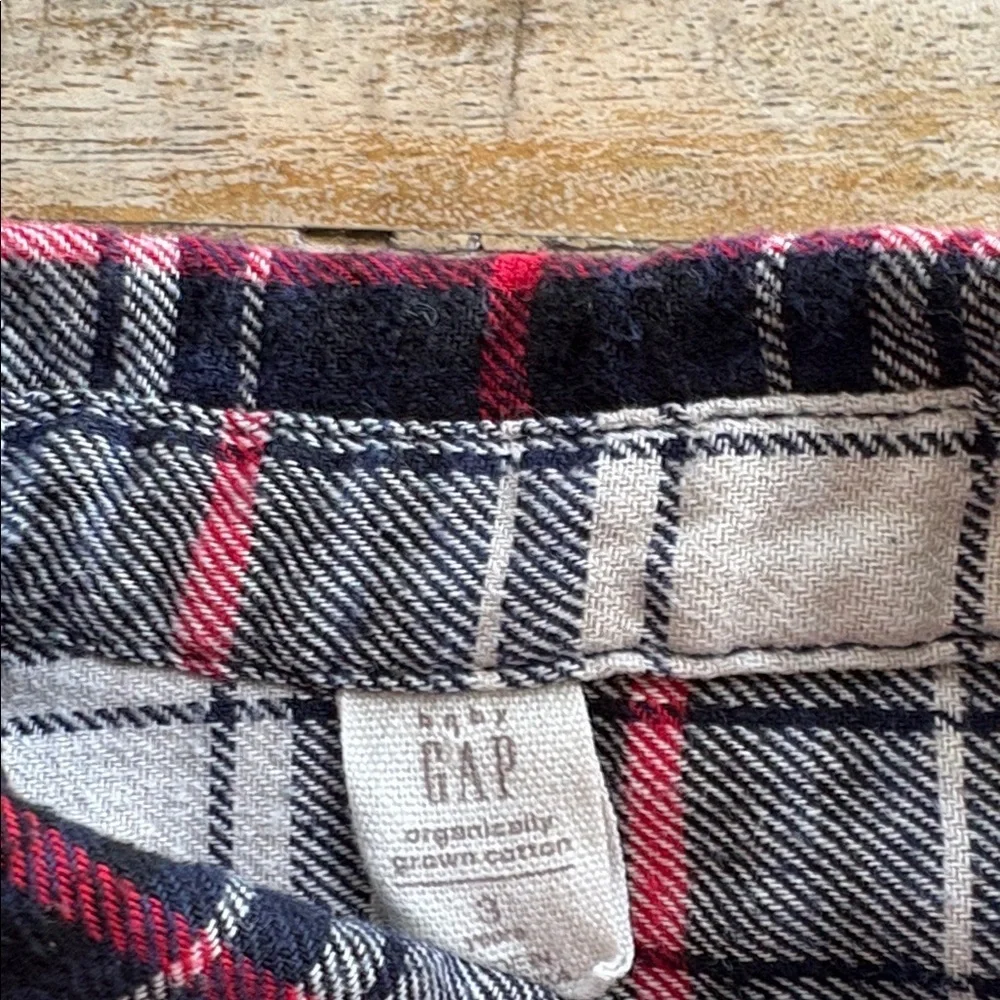 GAP Boys Plaid Flannel Shirt 3t